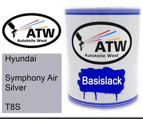 Hyundai, Symphony Air Silver, T8S: 1L Lackdose, von ATW Autoteile West.